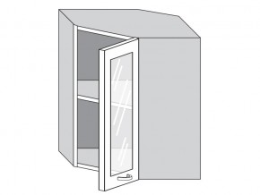 1.60.3у Шкаф настенный (h=720) угловой на 600мм со стекл. дверцей в Краснокамске - krasnokamsk.магазин96.com | фото
