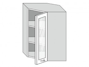 19.60.3у Шкаф настенный (h=913) угловой на 600мм со стекл. дверцей в Краснокамске - krasnokamsk.магазин96.com | фото