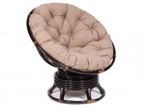 Кресло-качалка Papasan w 23/01 B с подушкой Antique brown, экошерсть Коричневый в Краснокамске - krasnokamsk.магазин96.com | фото