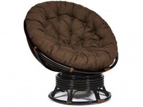 Кресло-качалка Papasan w 23/01 B с подушкой Antique brown, ткань Коричневый в Краснокамске - krasnokamsk.магазин96.com | фото