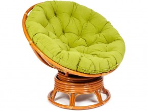 Кресло-качалка Papasan w 23/01 B с подушкой Cognac, флок Олива в Краснокамске - krasnokamsk.магазин96.com | фото