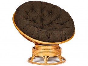 Кресло-качалка Papasan w 23/01 B с подушкой Honey, ткань Коричневый в Краснокамске - krasnokamsk.магазин96.com | фото