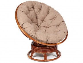 Кресло-качалка Papasan w 23/01 B с подушкой Pecan, экошерсть Коричневый в Краснокамске - krasnokamsk.магазин96.com | фото