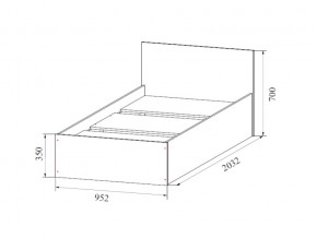 Кровать одинарная (Без матраца 0,9*2,0) в Краснокамске - krasnokamsk.магазин96.com | фото