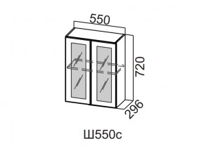 Ш550с/720 Шкаф навесной 550/720 (со стеклом) в Краснокамске - krasnokamsk.магазин96.com | фото