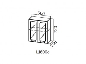 Ш600с/720 Шкаф навесной 600/720 (со стеклом) в Краснокамске - krasnokamsk.магазин96.com | фото