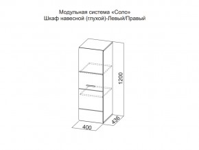 Шкаф навесной (глухой) Левый в Краснокамске - krasnokamsk.магазин96.com | фото