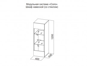 Шкаф навесной (со стеклом) в Краснокамске - krasnokamsk.магазин96.com | фото